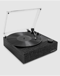 Victrola - Victrola Eastwood II Turntable - Black + Turntable Stand Bundle - Black