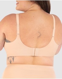 B Free Intimate Apparel - Invisible Mesh Comfort Padded Bra (C-D-DD-E-F-G) Cup