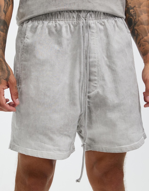 Surrounded By Ghosts - The Kyanite Denim Drawstring Shorts