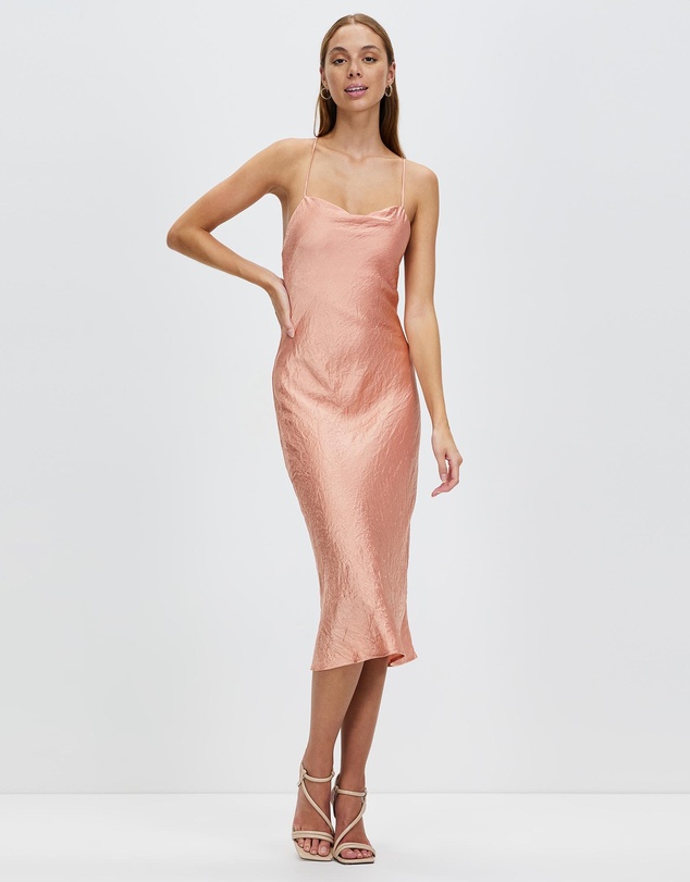 Third Form - Crush Bias Cowl Slip Dress