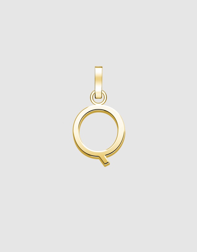 Rosefield - Pendant Gold Tone Letter Q