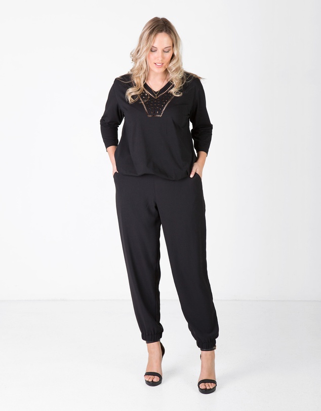 Love Your Wardrobe - Cuffed Pull On Pants