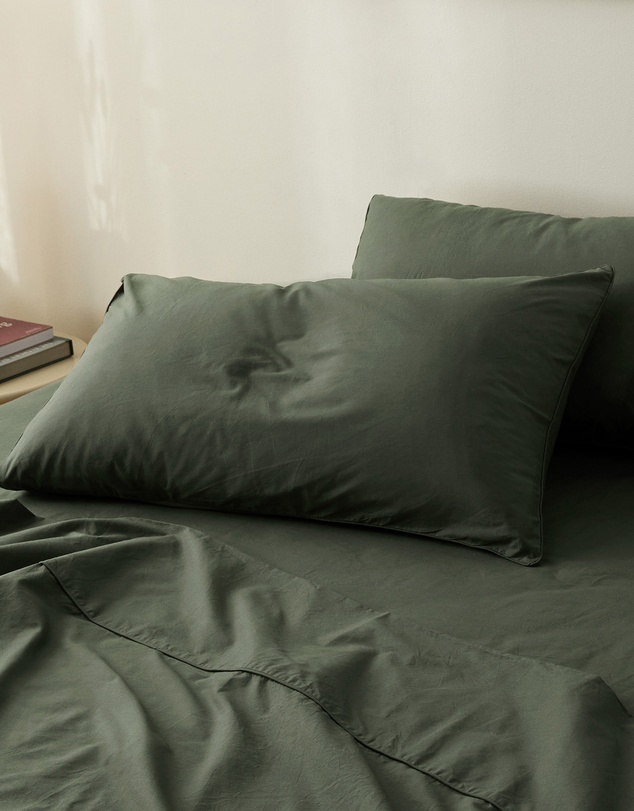 Sheet Society - Leo Washed Cotton Fitted Sheet Set