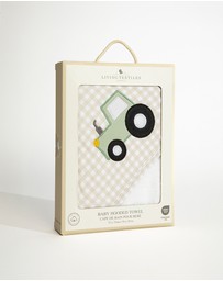 Living Textiles - Organic Hooded Towel - Tractor Ride