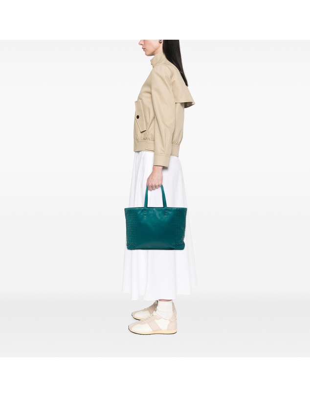 Pre-Loved by Azura Reborn - Pre-Loved Intrecciato Trimmed Nappa Tote