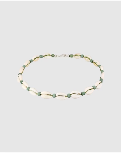 Kuzzoi - ICONIC EXCLUSIVE - Necklace Men Nylon Shell White 925 Sterling Silver