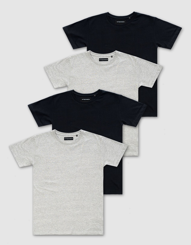 Stock & Co. - 4-Pack Stock Tee - Youth