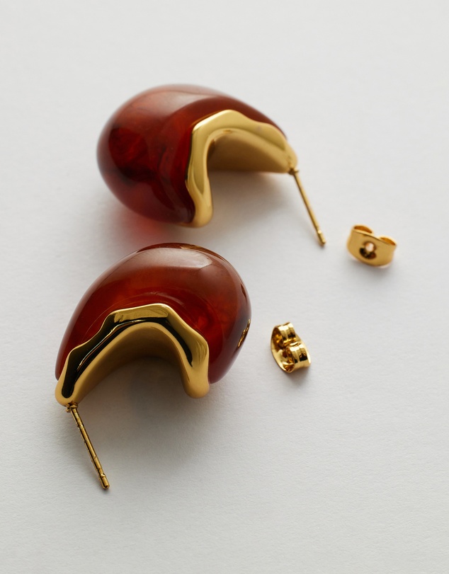 Moira Hughes - The White Label - Danika Resin Earrings