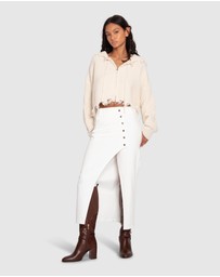 Belle & Bloom - Can't Forget You Denim Midi Skirt