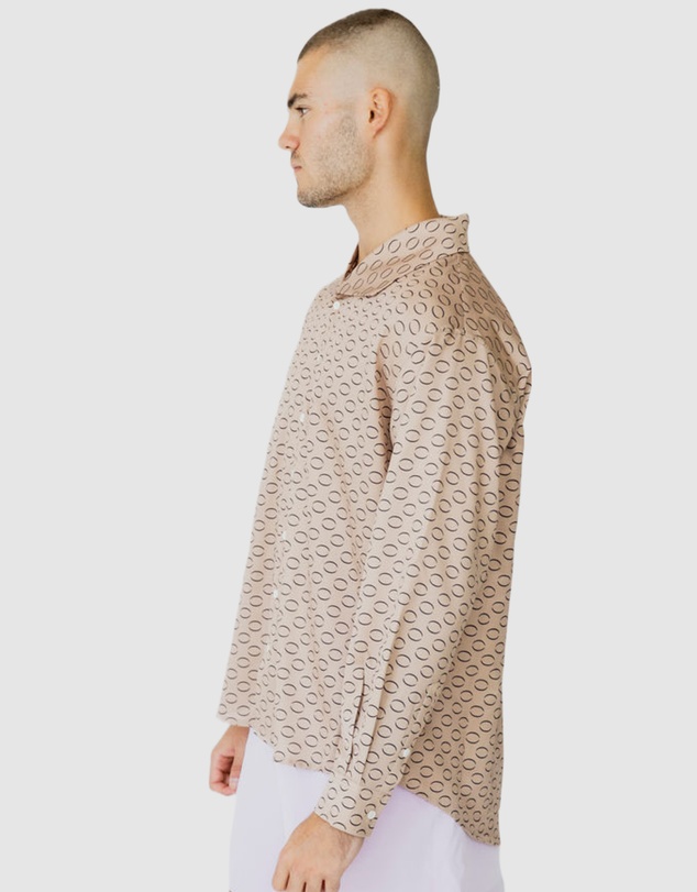 Justin Cassin - Imran Print Wide Collar Shirt