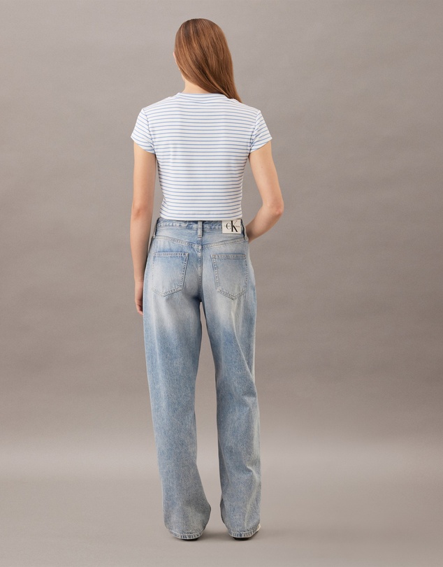 Calvin Klein Jeans - Yarn-Dyed Stripe Monologo Baby Tee