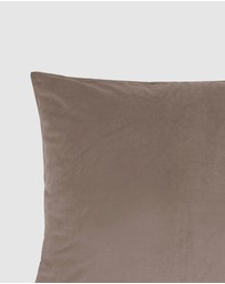 Bambury - Euro Pillowcase Velvet Almond