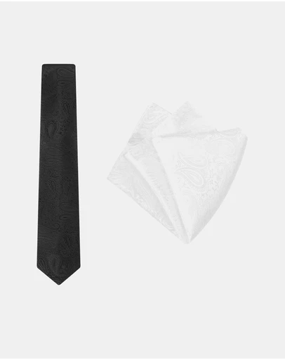 Buckle - Paisley Tie & Pocket Square Set
