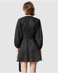 & Other Stories - Linen Wrap Mini Dress