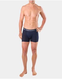 Mitch Dowd - Mens Bamboo Comfort Long Leg Trunk 3 Pack - Navy