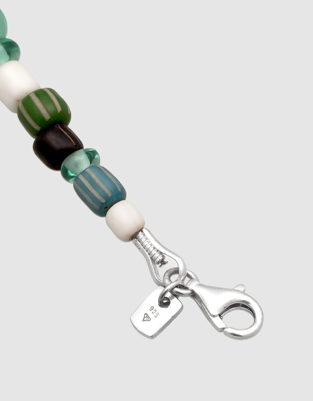 Kuzzoi - ICONIC EXCLUSIVE - Shell Pearl and Glass Beads Necklace in 925 Sterling Silver