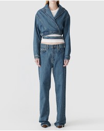 Bassike - Denim Wrap Jacket