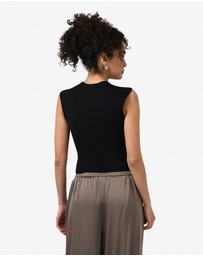 Forcast - Soho Rounded Square Neck Top