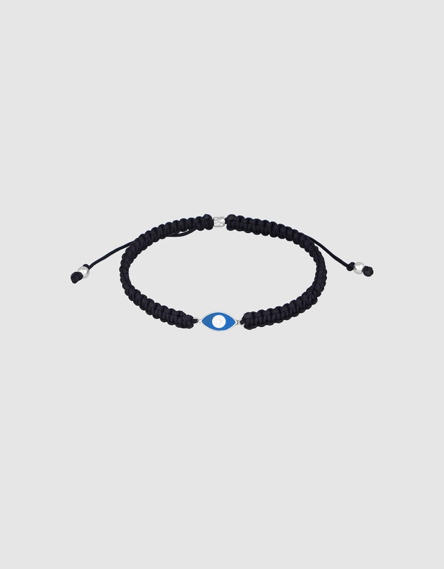 Kuzzoi - ICONIC EXCLUSIVE - Knotted Nylon Bracelet with Evil Eye