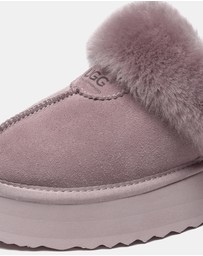 EVERAU - Australian Shepherd Ugg Waffle Platform Cow Suede Upper House Shoes