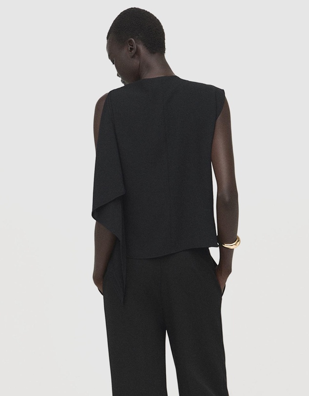 M.N.G - Blouse With Asymmetrical Neckline
