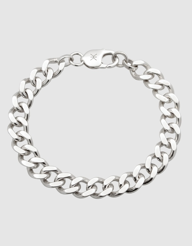 Kuzzoi - ICONIC EXCLUSIVE - Big Curb Chain Bracelet in 925 Sterling Silver