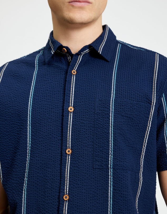 Ben Sherman - Seersucker Stripe Short Sleeve Shirt