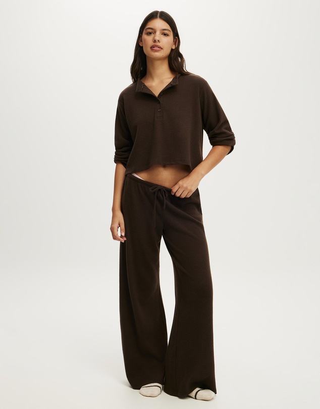 Cotton On Body - Super Soft Waffle Wide Leg Pant