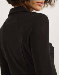 Atmos&Here - Willa Long Sleeve Mesh Shirt