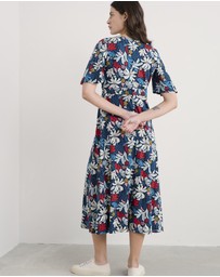 Seasalt - Seasalt Cornwall Seaweed Flower Maritime Chateaux Dress (Half Sleeve)