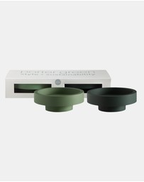 porter green - flipp lrg silicone unbreakable candle holder set