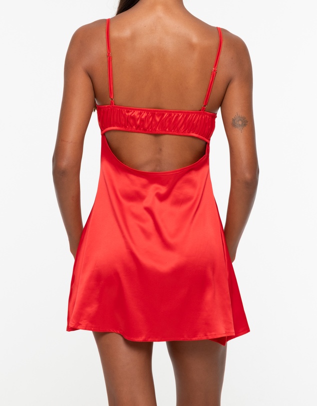 One Empire - Zaya Red Satin Babydoll