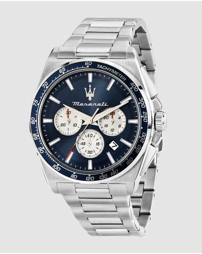 Maserati - Maserati Velocita 43mm Chrono Blue Dial Stainless Steel Strap Watch