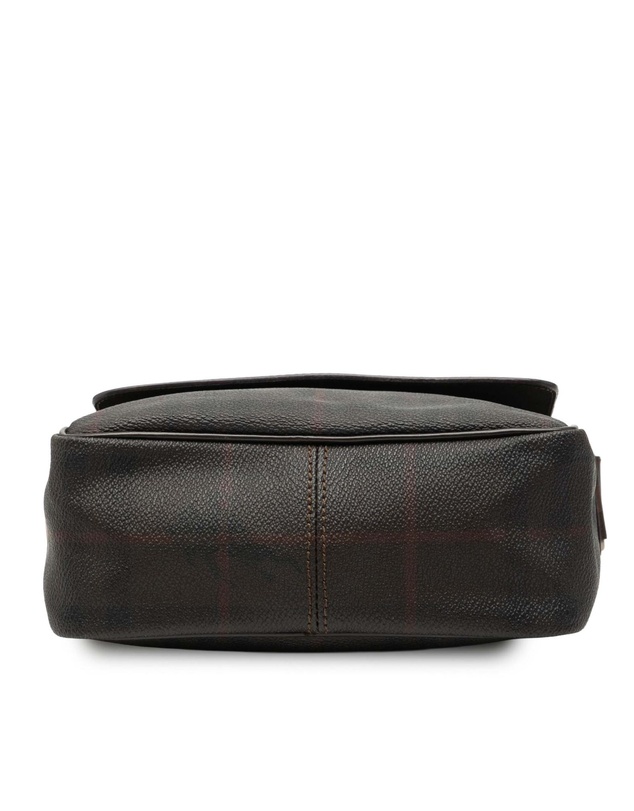 Pre-Loved by Azura Reborn - Pre-Loved Smoke Check Coated Canvas and Leather Crossbody