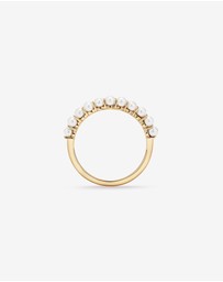 Michael Hill - Cultured Freshwater Pearl Band Ring in 10kt Gold