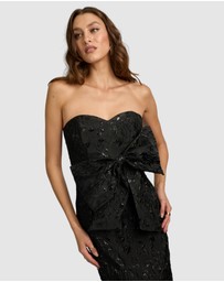 Romance by Honey and Beau - Crechia Jacquard Bow Dress