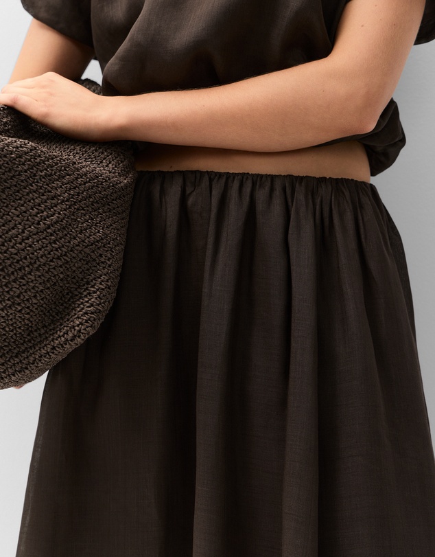 UNISON - Ramie Full Skirt