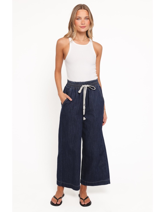 Petal & Pup - Jenni Wide Leg Pant - Indigo Wash