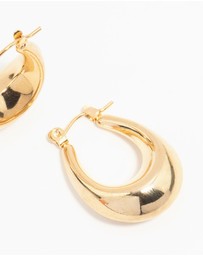 Lovisa - Waterproof Gold Plated Stainless Steel Mini Full Loop Hoop Earrings