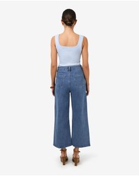 Forcast - Windsor Cropped Wide Leg Jeans