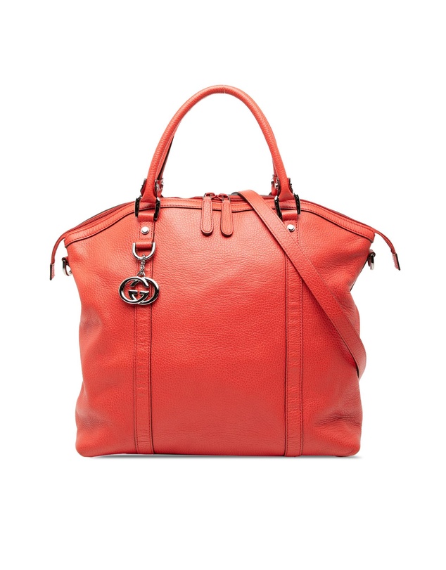 Pre-Loved by Azura Reborn - Pre-Loved Large Leather GG Charm Dome Satchel
