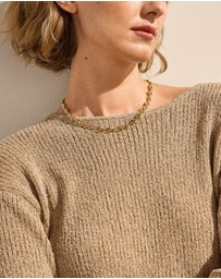Skagen - Moderne Stak Gold Necklace