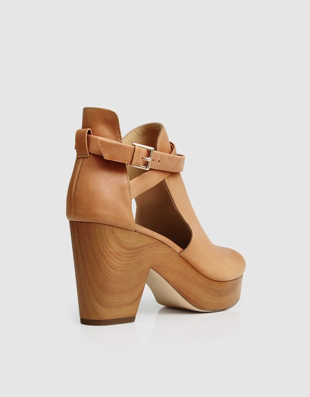 Belle & Bloom - Fearless Clog Ankle Boot - Tan