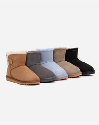 Ozwear Connection Uggs - Ugg Classic Mini Button Boots (Water Resistant)