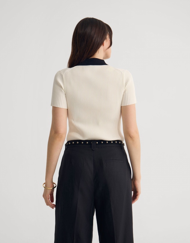 Oxford - Monique Rib Polo Knit