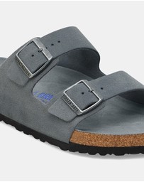 Birkenstock - Arizona SFB Tonal Footbed Suede Leather Narrow - Unisex