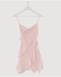 Revibe - Repaired Shona Joy Amina Ruffle Mini Dress - AU 8