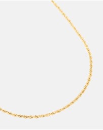 Lovisa - Waterproof Gold Plated Stainless Steel Twisted Chain Necklace