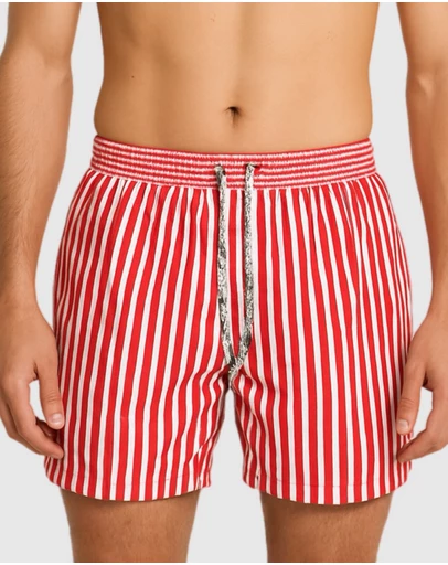 Tolu Australia - Boardshorts with Red Stripes