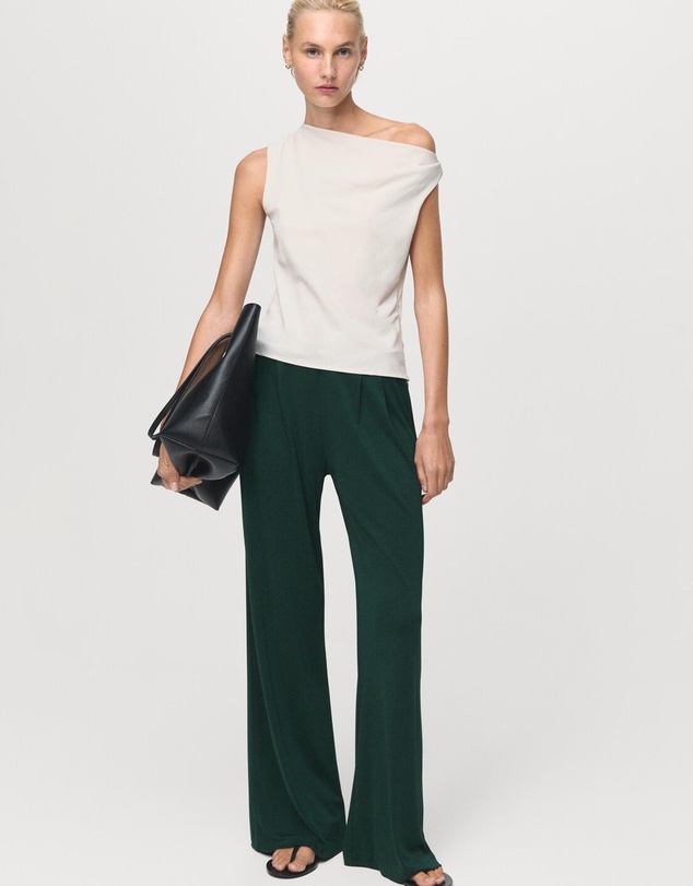 M.N.G - Pleated Wide Leg Trousers